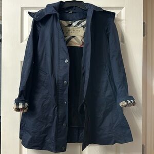Burberry Brit Bowpark navy rain jacket with removable lining in great condition